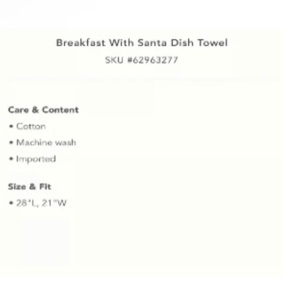 Anthropologie Christmas Dish Towel - Picture 2 of 6